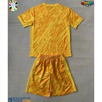 Otroški Nogometni dresi Portugalska Vratar Domači EP 2024 Kratek Rokav (+ Kratke hlače)